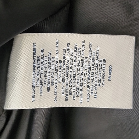 Lands' End | Black Down Winter Puffer Coat with Faux Fur Removable Hood - Picture 7 of 8